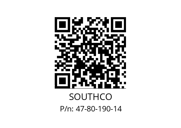   SOUTHCO 47-80-190-14