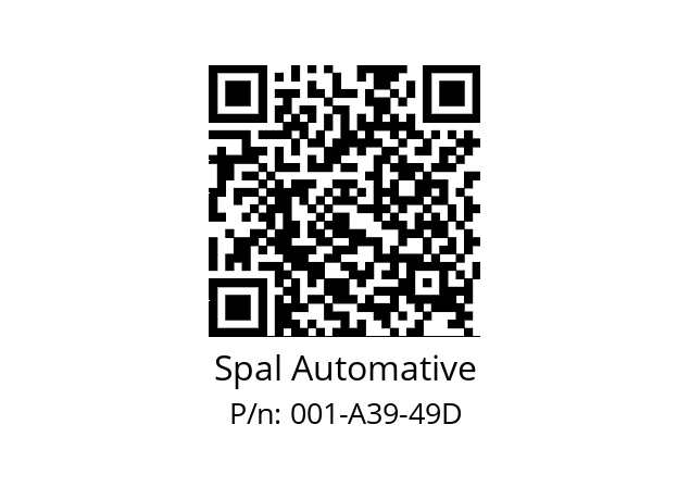   Spal Automative 001-A39-49D