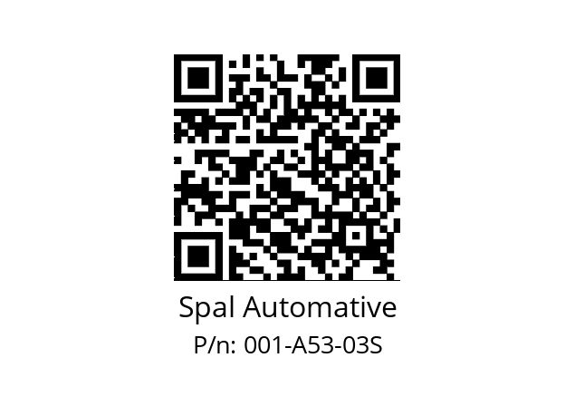   Spal Automative 001-A53-03S