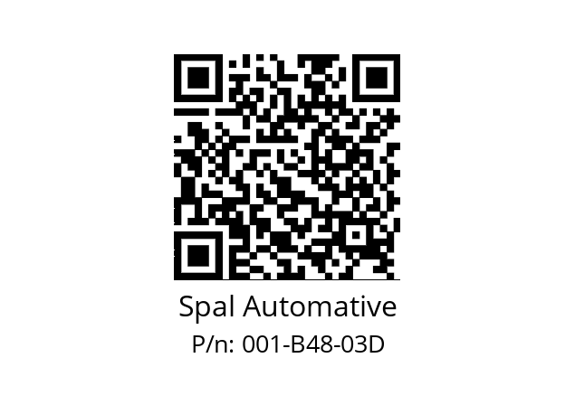   Spal Automative 001-B48-03D