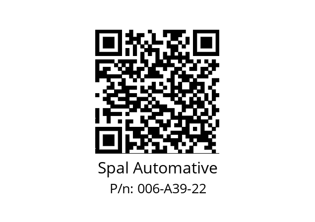   Spal Automative 006-A39-22