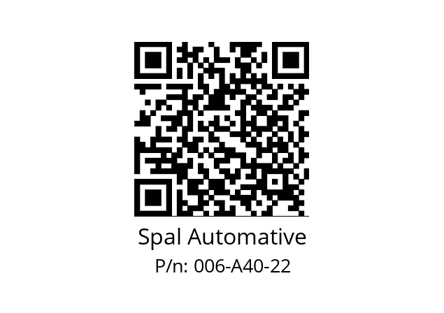   Spal Automative 006-A40-22