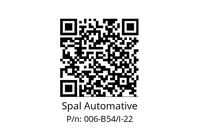   Spal Automative 006-B54/I-22