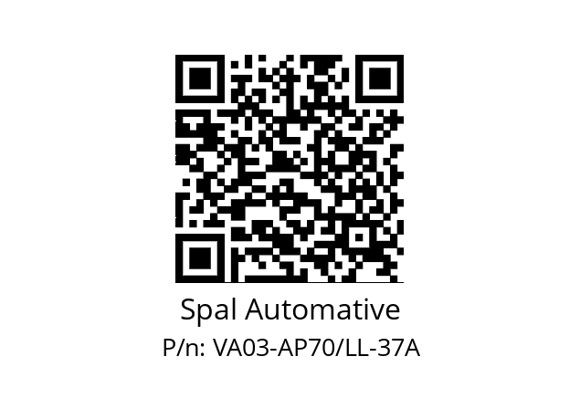   Spal Automative VA03-AP70/LL-37A