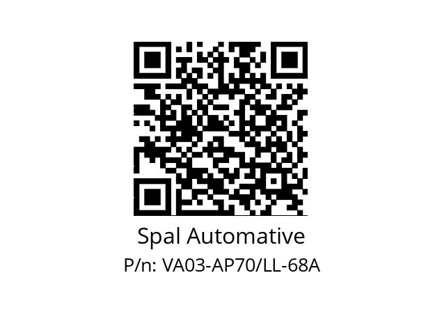   Spal Automative VA03-AP70/LL-68A