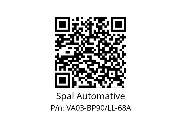   Spal Automative VA03-BP90/LL-68A