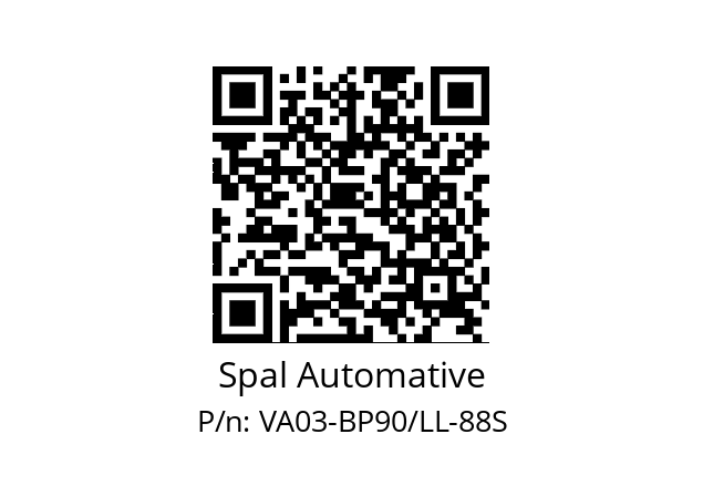   Spal Automative VA03-BP90/LL-88S