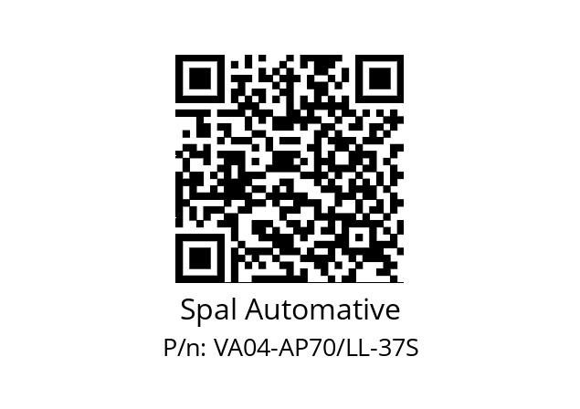   Spal Automative VA04-AP70/LL-37S