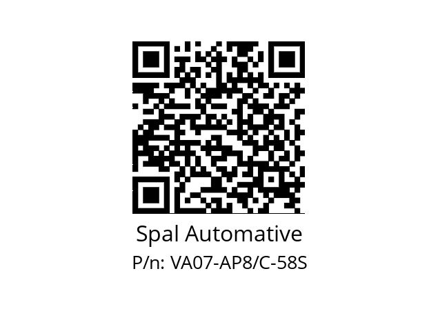   Spal Automative VA07-AP8/C-58S