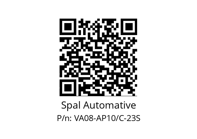   Spal Automative VA08-AP10/C-23S