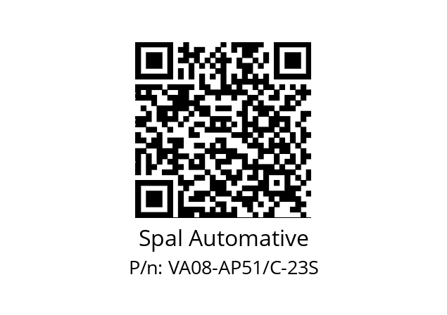   Spal Automative VA08-AP51/C-23S