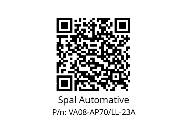   Spal Automative VA08-AP70/LL-23A