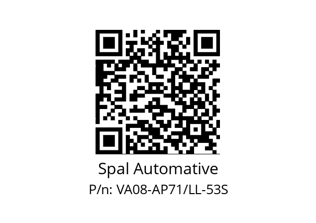   Spal Automative VA08-AP71/LL-53S