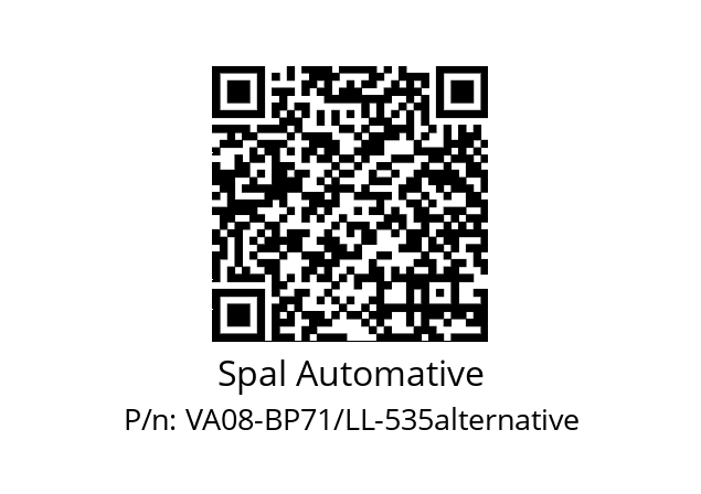   Spal Automative VA08-BP71/LL-535alternative