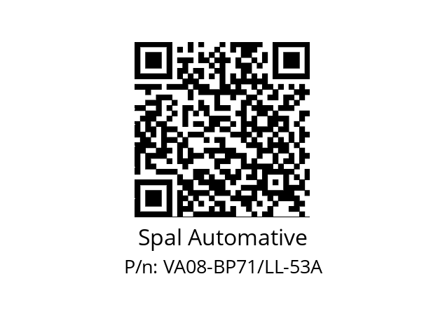   Spal Automative VA08-BP71/LL-53A