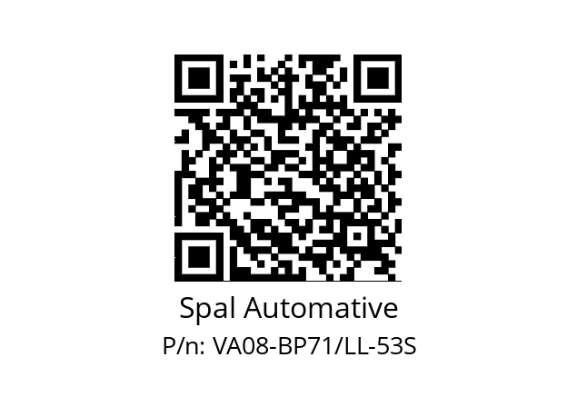   Spal Automative VA08-BP71/LL-53S