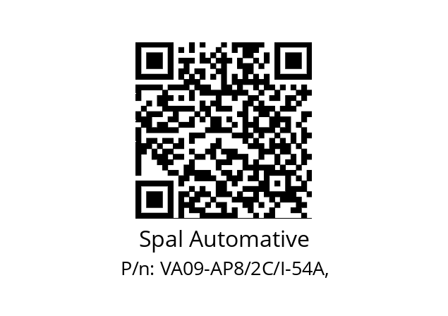   Spal Automative VA09-AP8/2C/I-54A,