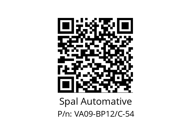   Spal Automative VA09-BP12/C-54