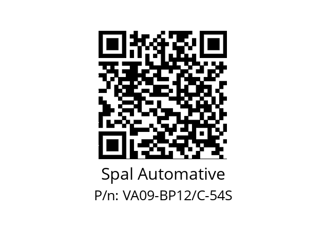   Spal Automative VA09-BP12/C-54S