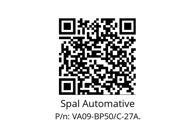   Spal Automative VA09-BP50/C-27A.