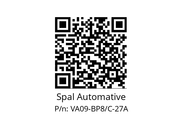   Spal Automative VA09-BP8/C-27A