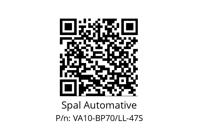   Spal Automative VA10-BP70/LL-47S