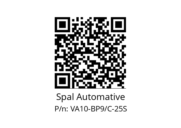   Spal Automative VA10-BP9/C-25S