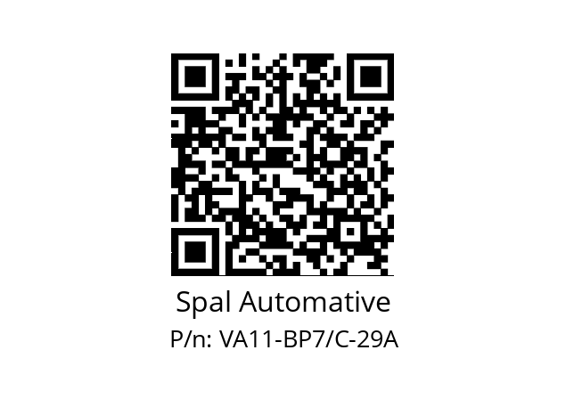   Spal Automative VA11-BP7/C-29A