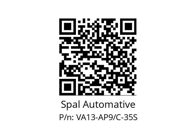   Spal Automative VA13-AP9/C-35S