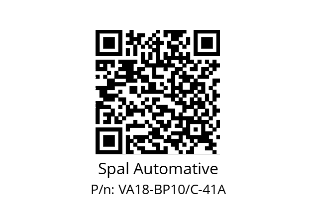   Spal Automative VA18-BP10/C-41A