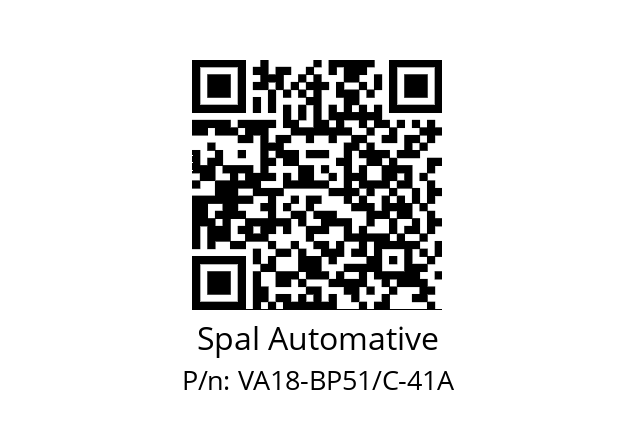   Spal Automative VA18-BP51/C-41A