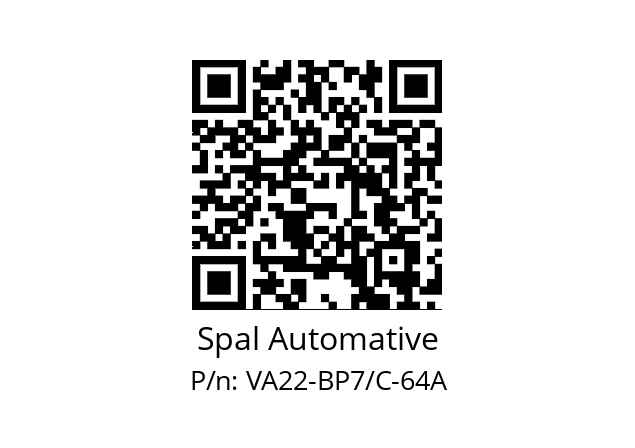   Spal Automative VA22-BP7/C-64A