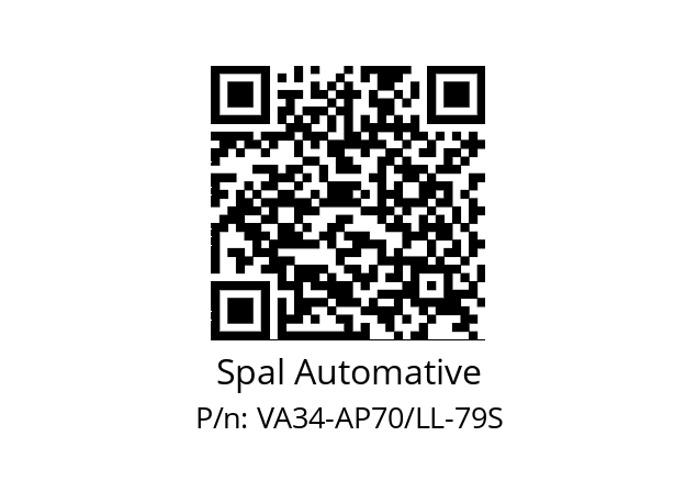   Spal Automative VA34-AP70/LL-79S