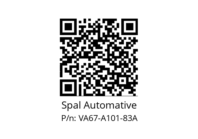   Spal Automative VA67-A101-83A