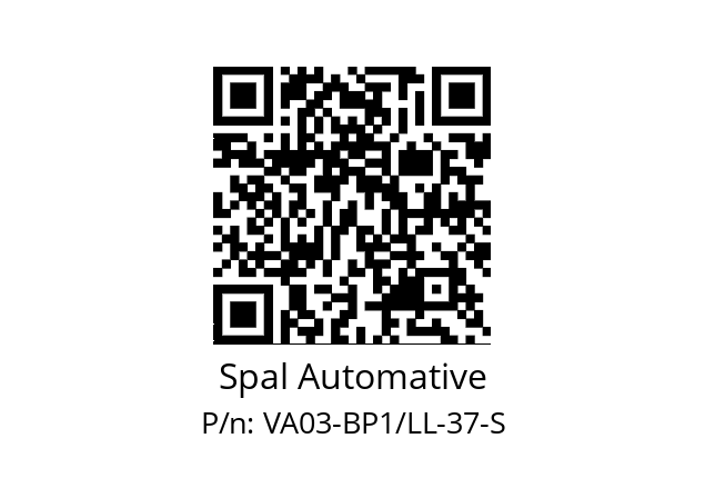   Spal Automative VA03-BP1/LL-37-S