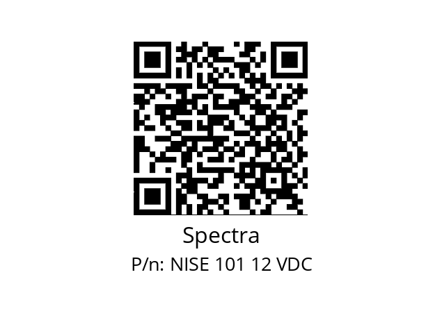   Spectra NISE 101 12 VDC