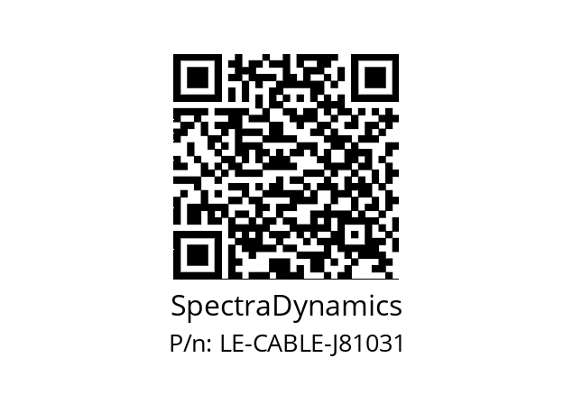   SpectraDynamics LE-CABLE-J81031