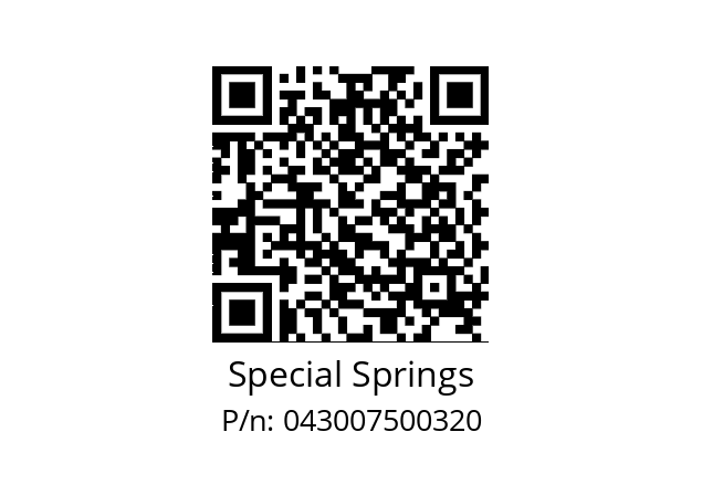   Special Springs 043007500320