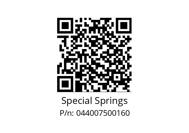   Special Springs 044007500160