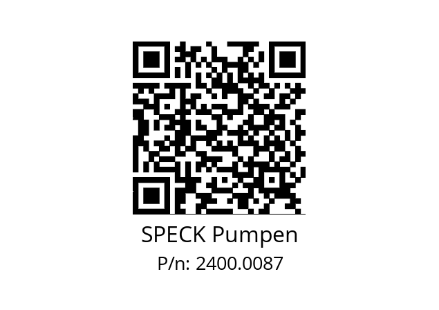   SPECK Pumpen 2400.0087