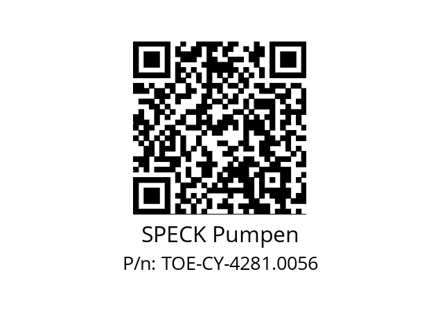   SPECK Pumpen TOE-CY-4281.0056