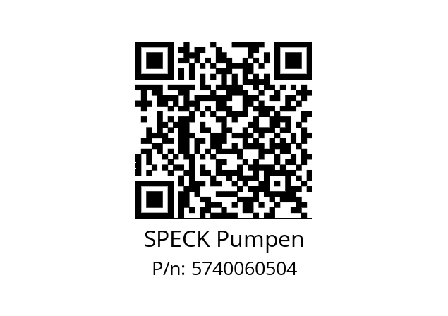   SPECK Pumpen 5740060504