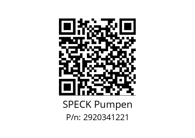   SPECK Pumpen 2920341221