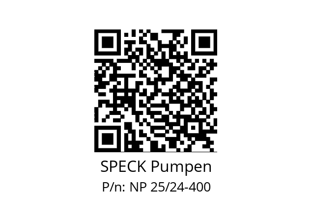   SPECK Pumpen NP 25/24-400