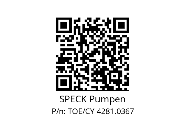   SPECK Pumpen TOE/CY-4281.0367