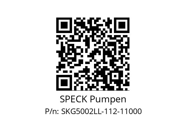   SPECK Pumpen SKG5002LL-112-11000