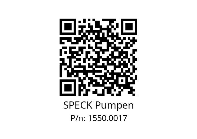   SPECK Pumpen 1550.0017