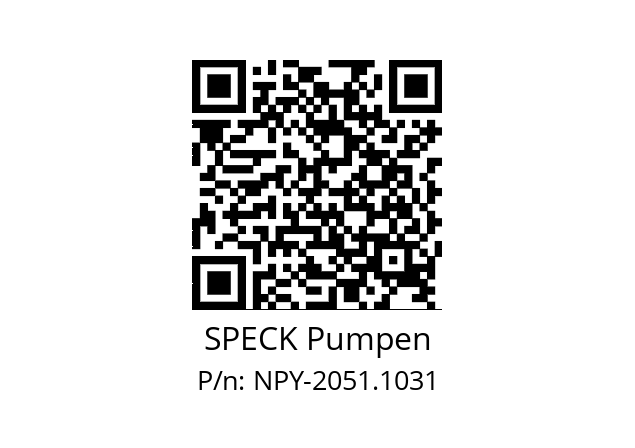   SPECK Pumpen NPY-2051.1031