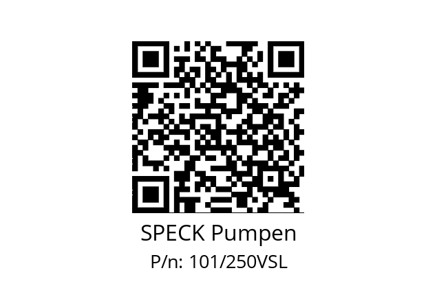   SPECK Pumpen 101/250VSL