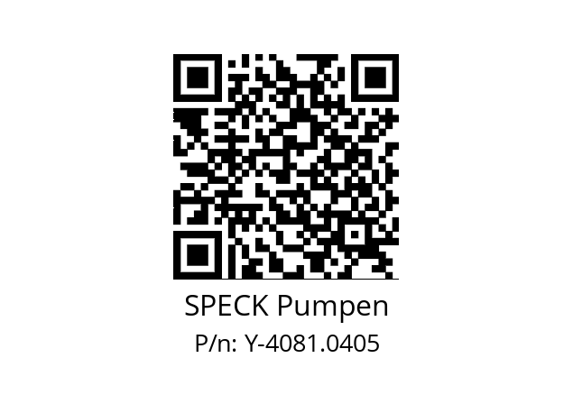   SPECK Pumpen Y-4081.0405